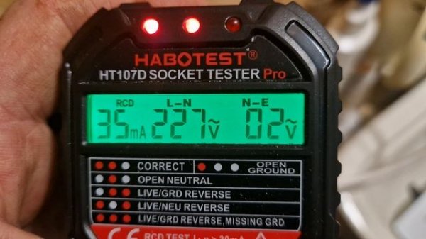 Тестер однофазных розеток