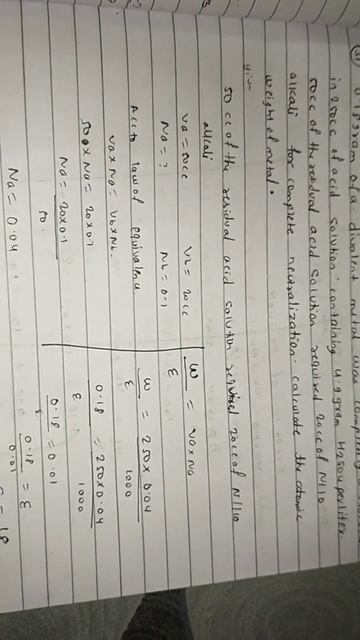 0.18g of a divalent metal was completely dissolved in 250cc of acid solution containing 4.9g H2so4/ смотреть онлайн
