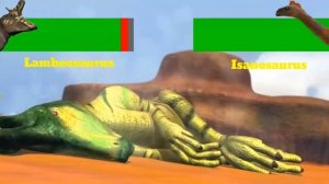 Lambeosaurus Vs Isanosaurus - With Healthbars