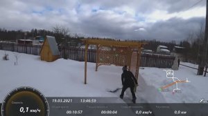 6 соток 20 марта  2021 года. Погуляла, позагорала..