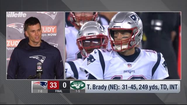 Tom Brady reacts to Patriots' dominant shutout win on 'MNF' смотреть онлайн