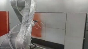 Покрасочный робот Fanuc P50 красит образцы в чистой комнате. #покрасочныйробот #чистаякомната #
