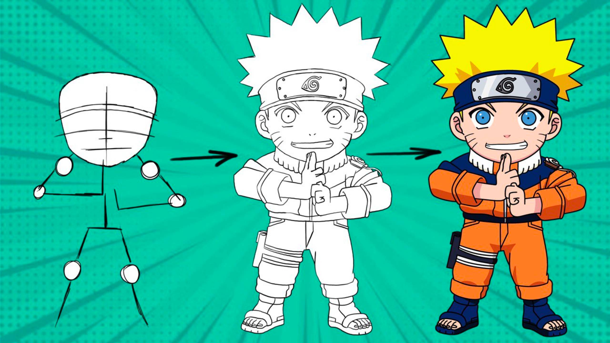 Рисуем Наруто | Пошаговое Рисование | Наруто Узумаки | Naruto смотреть онлайн