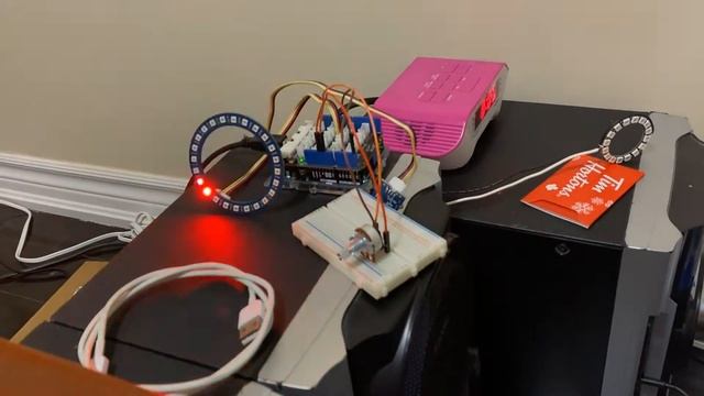 Dancing Music Neo-pixel RGB LED Ring using Sound Sensor and Arduino Uno смотреть онлайн