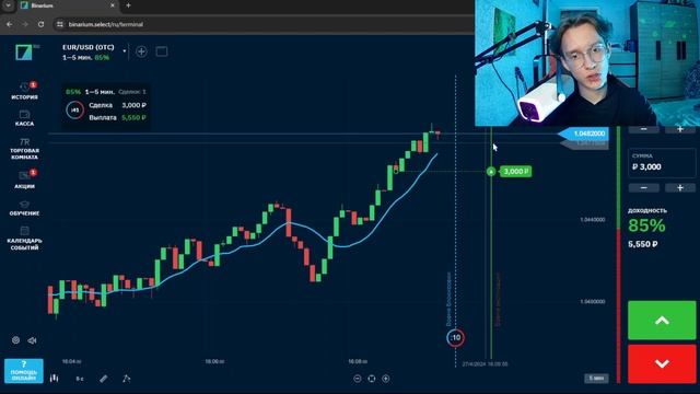 НОВАЯ СТРАТЕГИЯ С ИНДИКАТОРОМ 2024! Проходимость - 98% / Бинарные Опционы | Binarium - Обучение смотреть онлайн