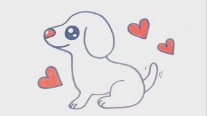 КАК НАРИСОВАТЬ СОБАКУ БЫСТРО и ЛЕГКО