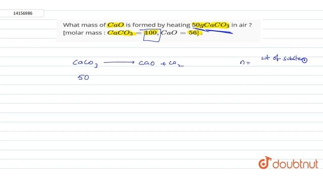 What mass of `CaO` is formed by heating `50g CaCO_(3)` in air ? [molar mass : `CaCO_(3) = 10 смотреть онлайн