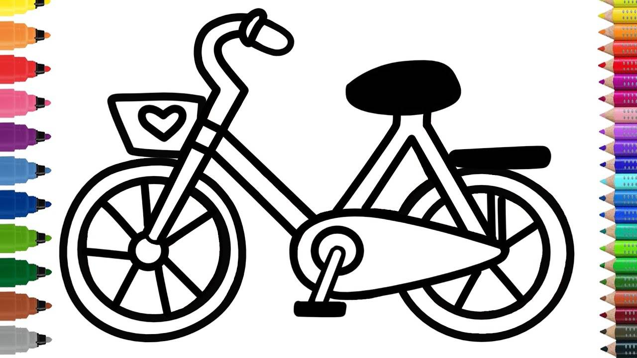 Как легко нарисовать велосипед. Рисование. смотреть онлайн