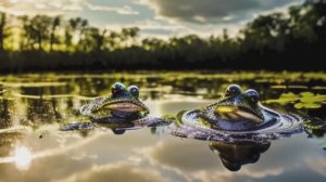 Звук лягушек, сверчков и сов в горах