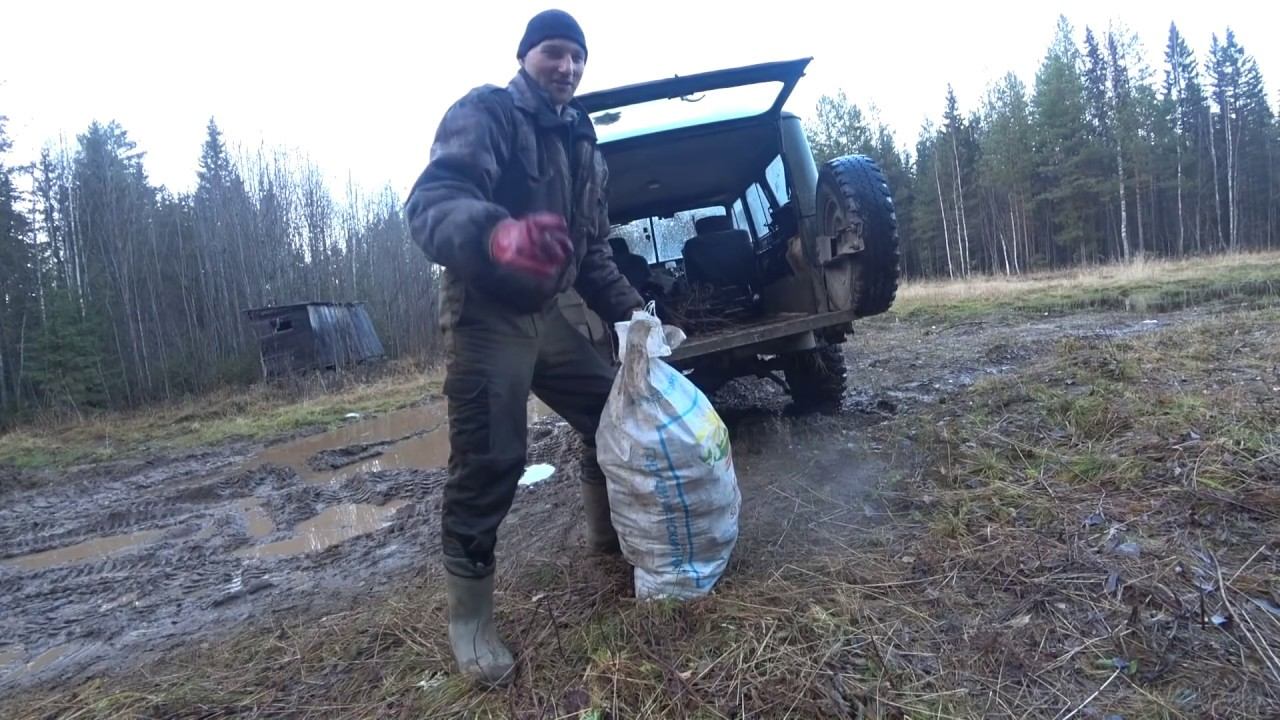 Как заработать в лесу? Нарубил чаги. Выезжаю домой. смотреть онлайн