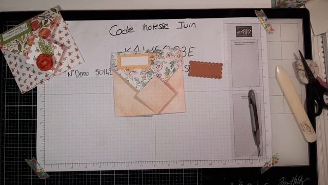 Tuto carte avec une feuille 30x30 croquis du jardin de Stampin'up! LF смотреть онлайн