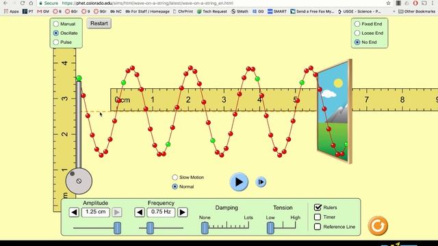 Phet Wave on a String Explanation смотреть онлайн