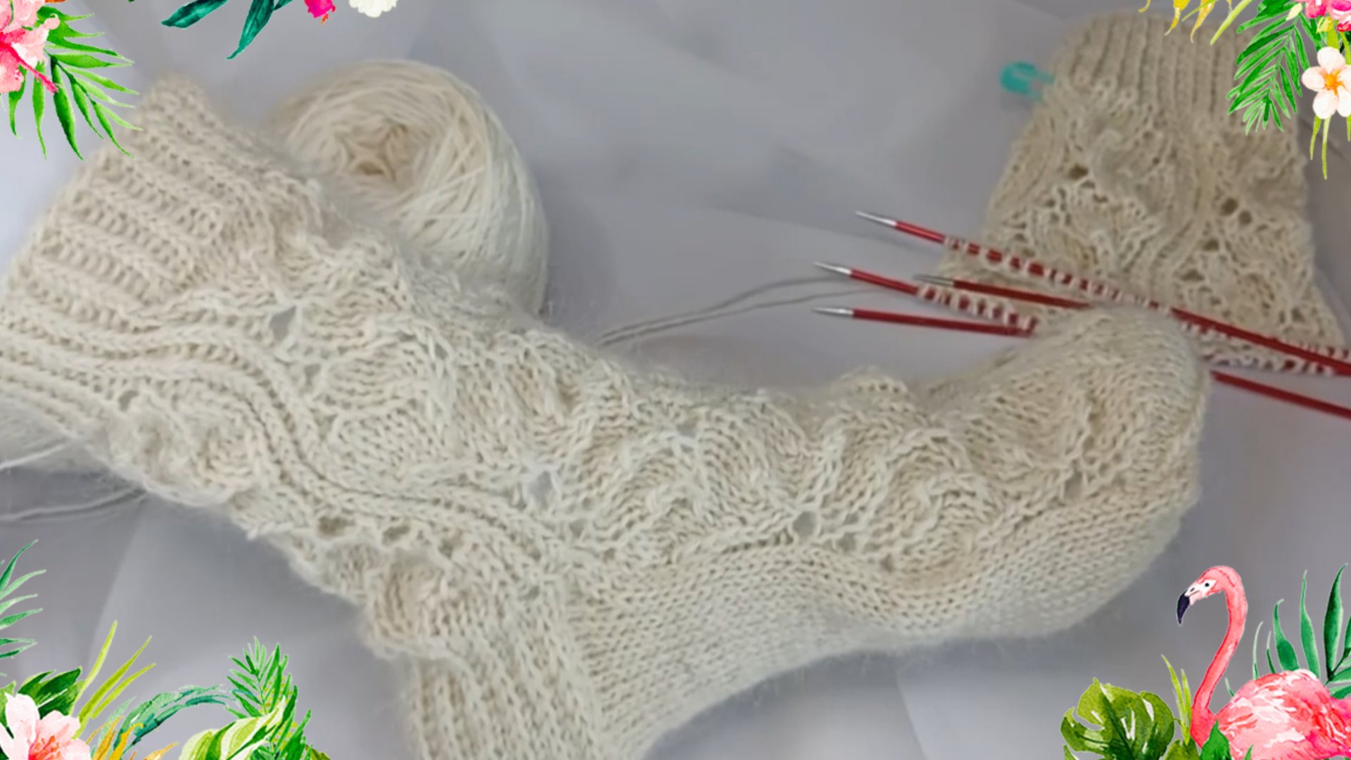 Оочень красивый узор для кругового вязания 🔥🔥🔥 смотреть онлайн