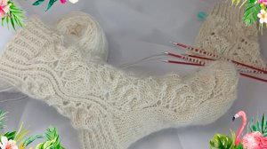 Оочень красивый узор для кругового вязания 🔥🔥🔥