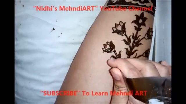 Incredible Taj Mahal Wall Inspired Floral Henna Mehndi Design Tutorial for Leg смотреть онлайн