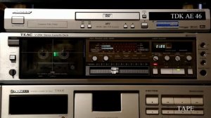 Кассетная дека TEAC V-2RX - первая запись, кассета TDK AE