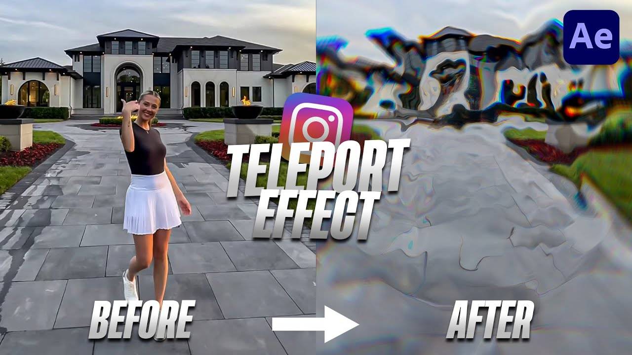 Создание эффекта телепортации в After Effects смотреть онлайн