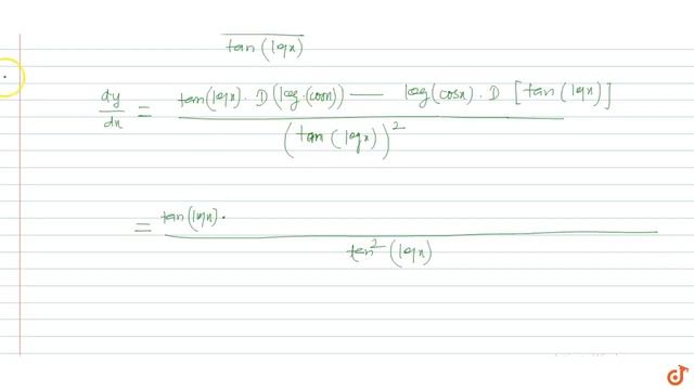 Differentiate : `log (cos x) / tan ( logx)` смотреть онлайн