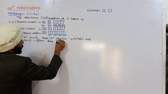 sp3 hybridization | Methane Example to explain sp3 hybridization | 11th class chemistry | Ch#6 смотреть онлайн
