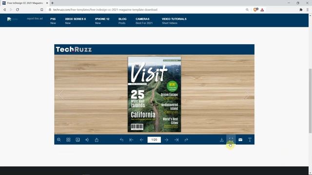 20 Page Magazine Template Download Adobe InDesign CC смотреть онлайн