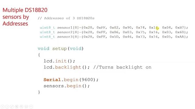 Reading multiple DS18B20 temperature sensors using Arduino. смотреть онлайн