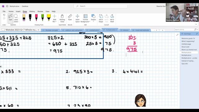 Grade 7 - Whole Numbers (calculations with whole numbers - multiplying stepping up) смотреть онлайн