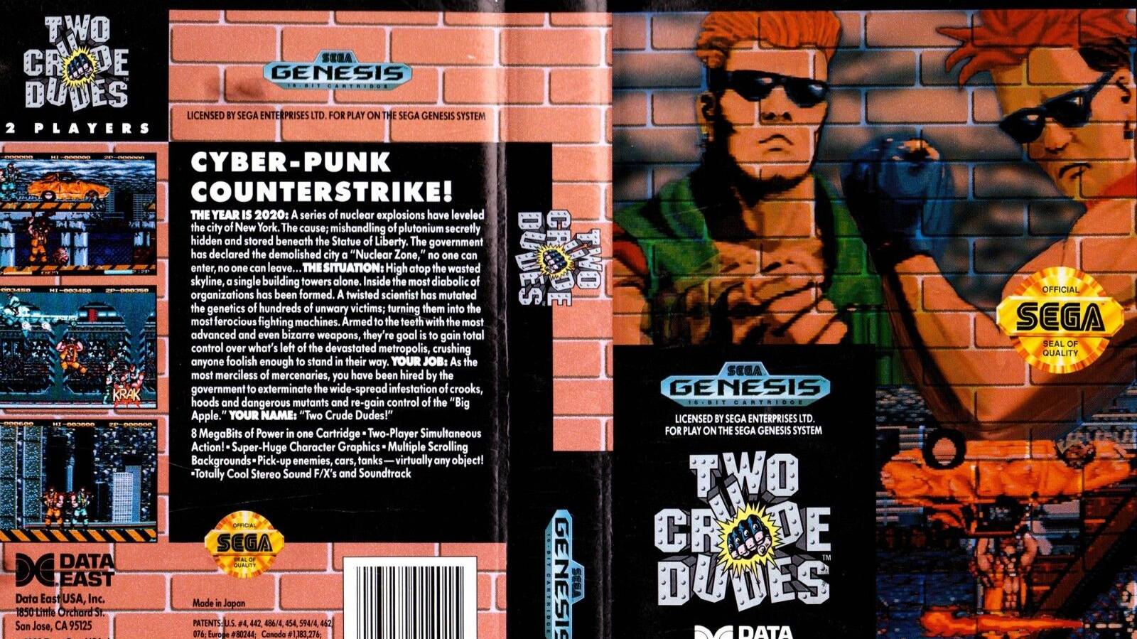 Two Crude Dudes (Crude Buster) (Sega Genesis/Mega Drive) | Полное прохождение
