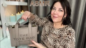 ASMR👜What's in my purse/ЧТО В МОЕЙ СУМКЕ MARC JACOBS/😴 Триггеры Таппинг Мурашки РЕЛАКС🫠