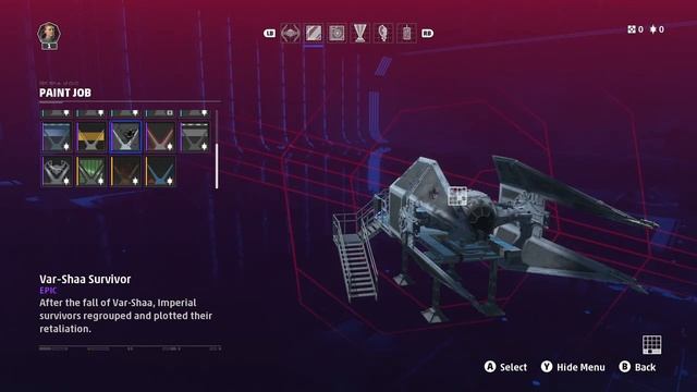 Star Wars Squadrons Customize Tie Ships with Academy Ace New Paint смотреть онлайн