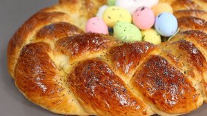 ПАСХАЛЬНЫЙ ВЕНОК Сдобное, влажное и волокнистое ТЕСТО для ПАСХАЛЬНОЙ выпечки