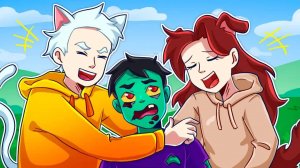 ❤️ Майнкрафт но Каждую МИНУТУ мы ПРЕВРАЩАЕМСЯ В МОБОВ