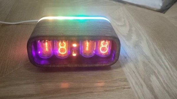 Nixie clock IN-12 wi-fi
