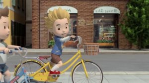 Рабакар Полі. Дарожная бяспека (Traffic safety with Poli) – 09 Як бяспечна катацца на ровары