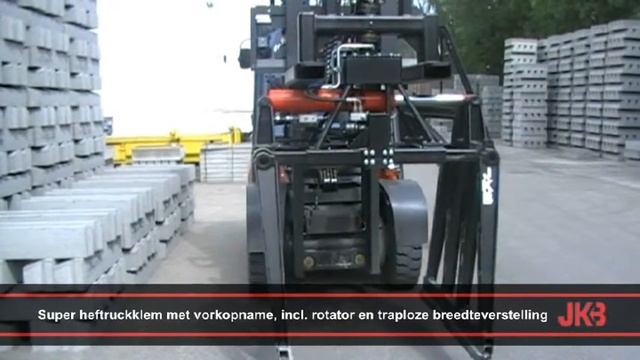 JKB forklift 'Super' brick grab смотреть онлайн