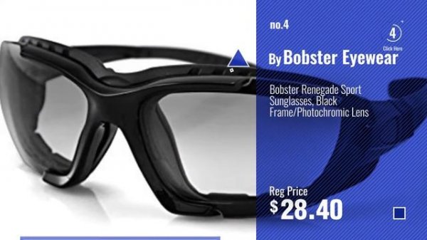Top 10 Zanheadgear Sunglasses [ Winter 2018 ]: Bobster Bugeye Sunglasses, Black Frame/Smoked