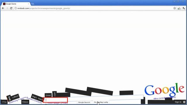 Google Gravity смотреть онлайн