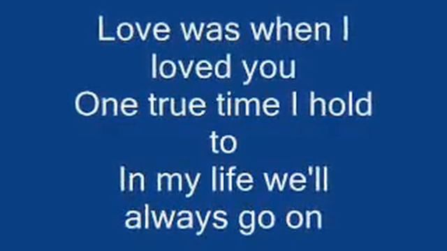 YouTube Titanic Song My Heart Will Go On lyrics By Celin Dion смотреть онлайн