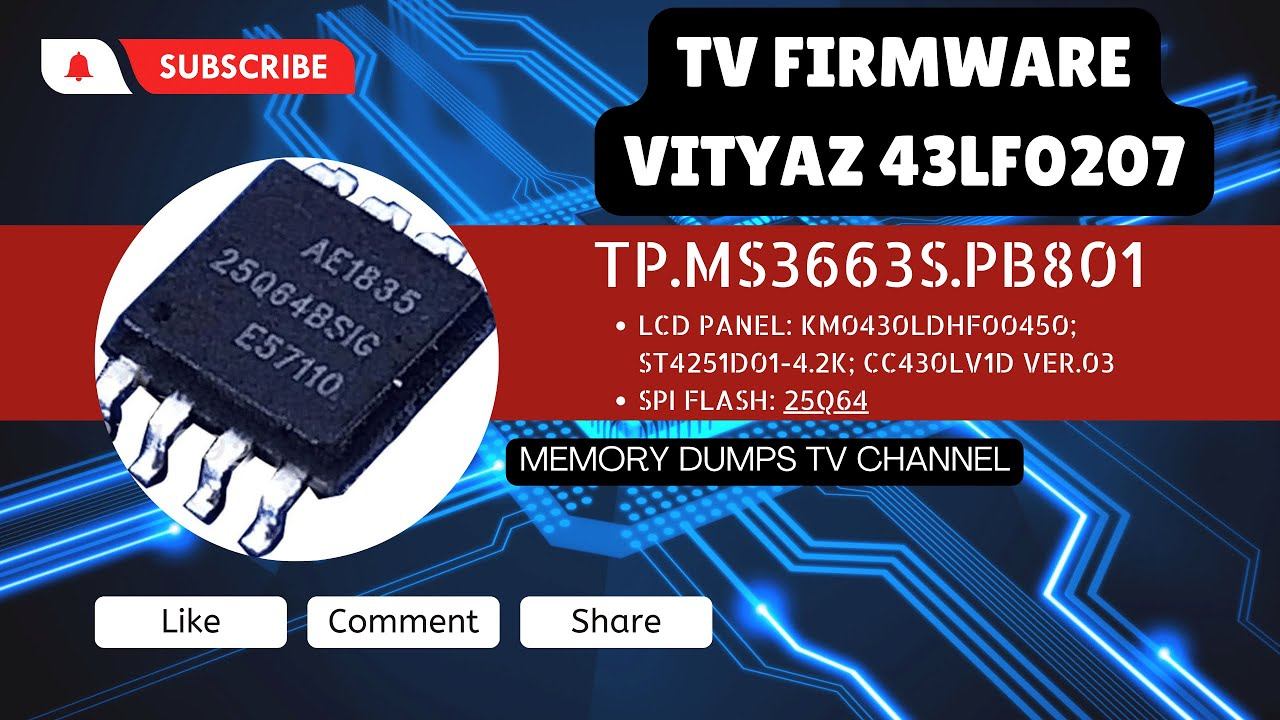 TP.MS3663S.PB801  VITYAZ 43LF0207 Fix Tv Firmware Dump!