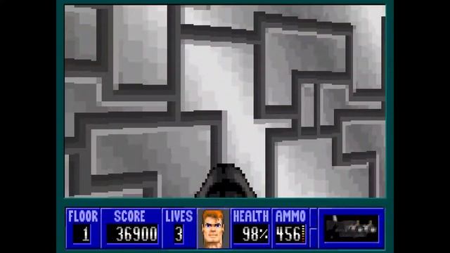 [Wolfenstein 3D] Super Shooter - E2F1 (All Secrets)