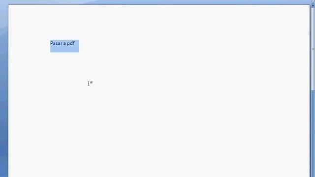 Convertir .DOC A .PDF Pasar Word A Adobe Reader