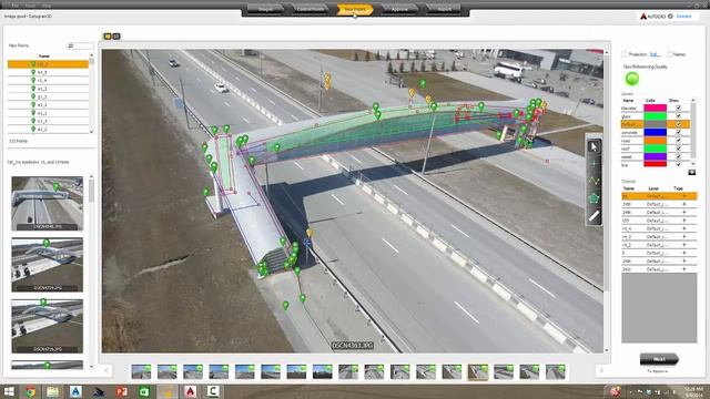 DatuGram™3D in Action Surveying Pedestrian Bridge Across a Highway смотреть онлайн