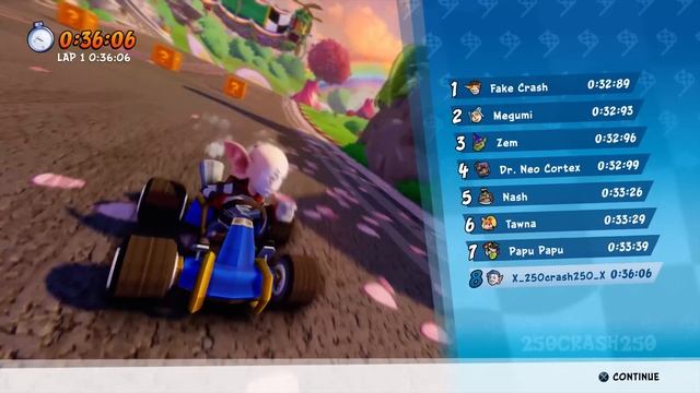 Crash Team Racing Nitro-Fueled - Defeat Animation (In Race) All Characters смотреть онлайн
