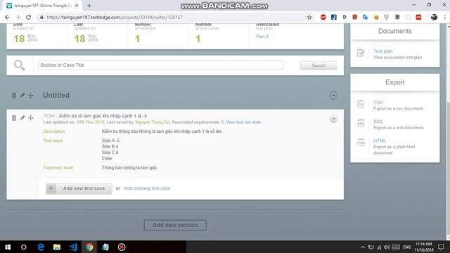 Sử dụng phần mềm Testlodge tạo test triangle-calculator смотреть онлайн