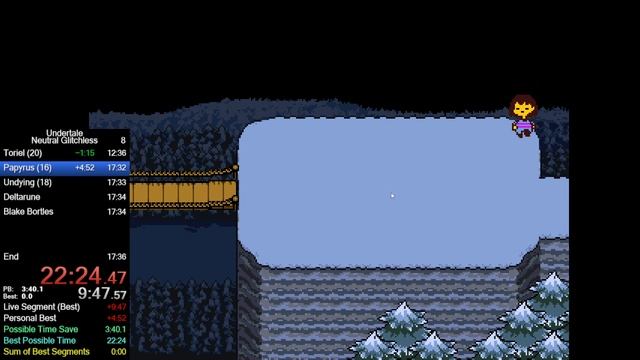 Андертейл спидран Undertale Speedrun смотреть онлайн