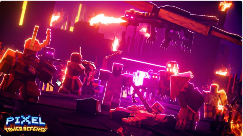 ЗАЩИТА БАШНИ В СТИЛЕ МАЙНКРАФТ, НО В РОБЛОКС!!