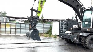 Планировочный ковш с ротатором. Навесное оборудование для жд экскаватора!