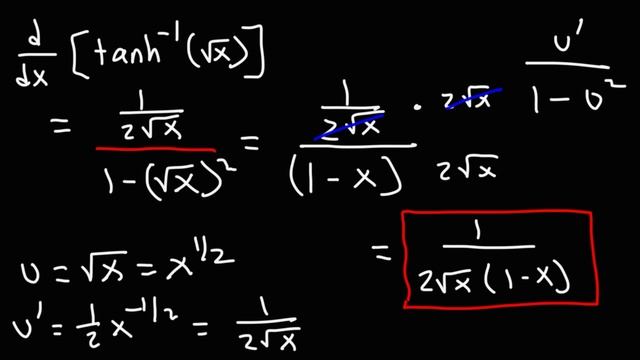 Derivatives of Inverse Hyperbolic Functions смотреть онлайн