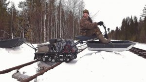 Остатки древней ветки УЖД. Назад в прошлое. Покатушки на мототолкаче.