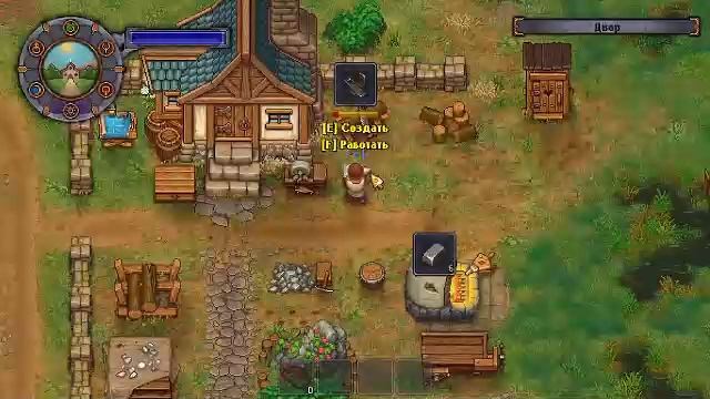 Играем в Graveyard Keeper. Попробуем найти масло для тележки ослика. смотреть онлайн