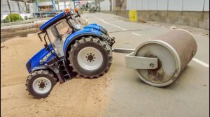 Коллекция мега-тракторов и радиоуправляемых грузовиков — шоу игрушечной техники на мини-ферме!